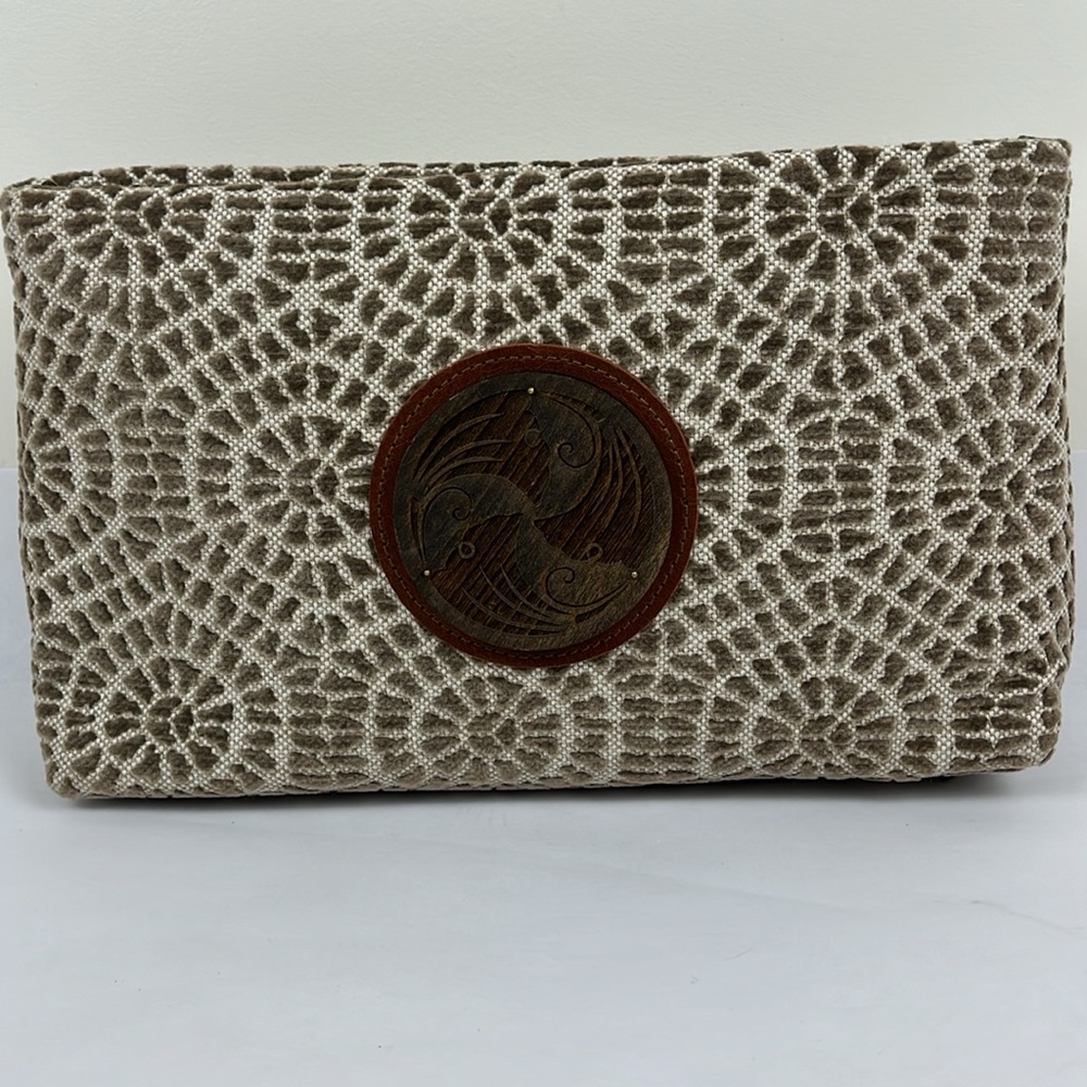 Add Libb Designs Fabric Boho Biloba Handbag Clutch OOAK - Picture 8 of 8